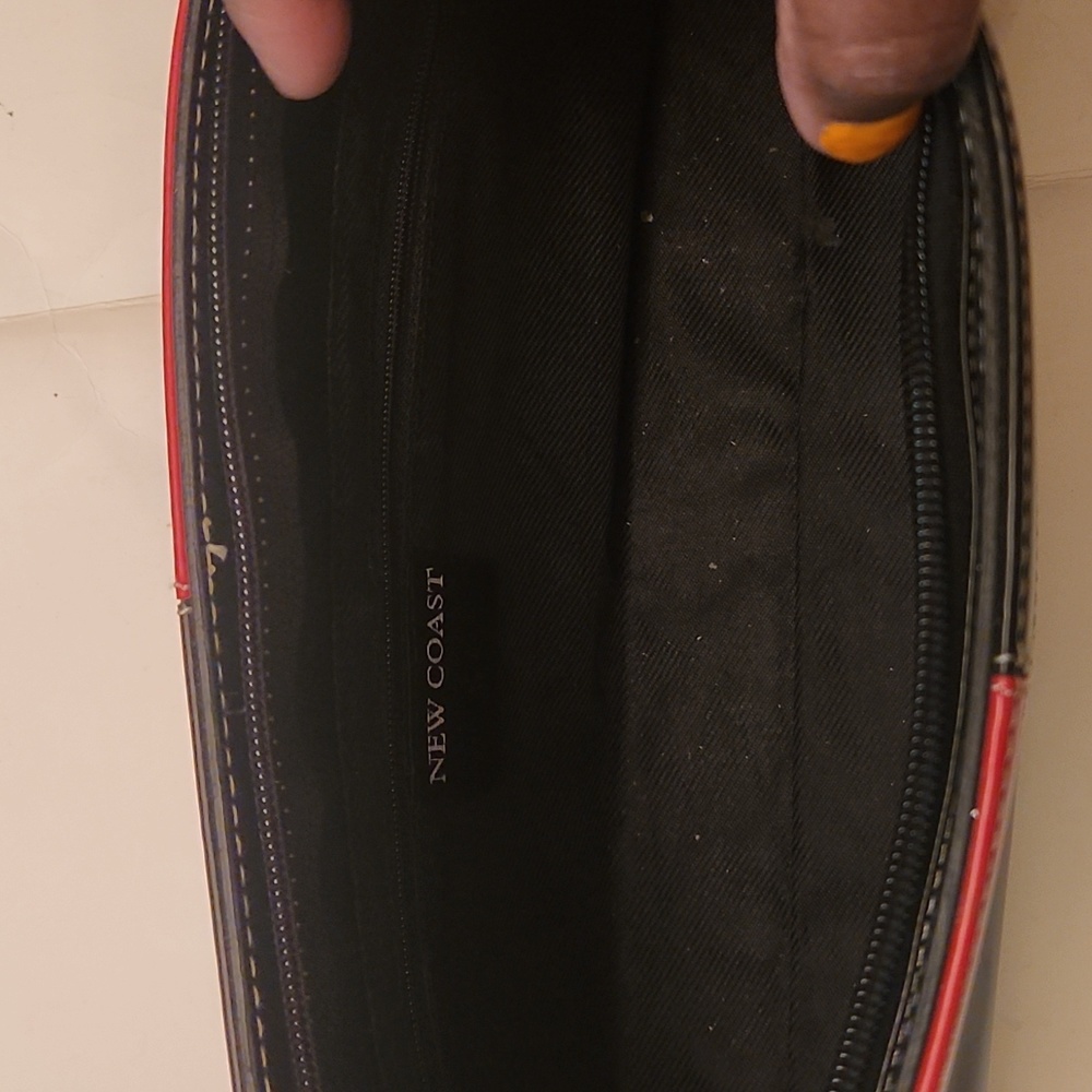 Vintage New Coast Red and Black Checker Purse - Picture 5 of 5